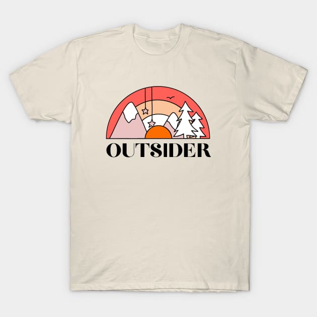 Outsider - Nature Lover Rainbow T-Shirt by Peggy Dean